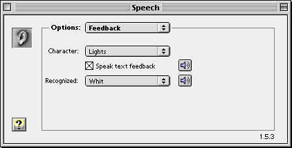 Speech CP's Feedback Option